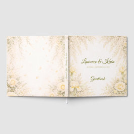 Libro De Visitas Elegant Botanical Wedding Guestbook