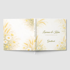 Libro De Visitas Elegant Botanical Wedding Guestbook