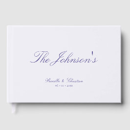 Libro De Visitas Elegant Calligraphy Custom Couples Wedding