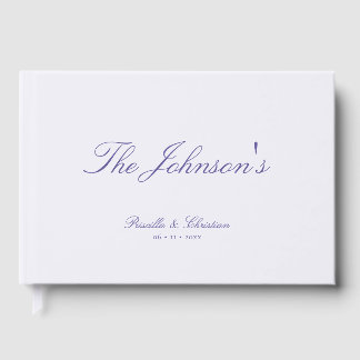 Libro De Visitas Elegant Calligraphy Custom Couples Wedding