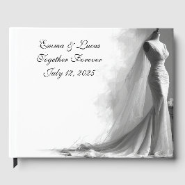 Libro De Visitas Elegant Foil Guestbook – Romantic Wedding 