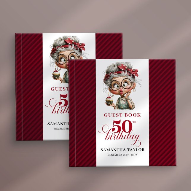 Libro De Visitas Elegant Funny Lady 50th Birthday Humor Guest Book (Elegant Funny Lady 50th Birthday Humor Guest Book

)