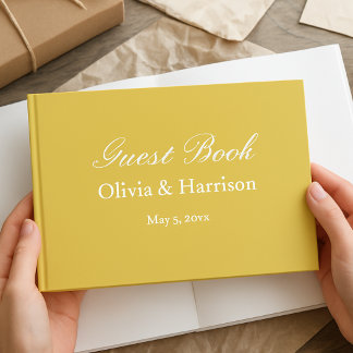 Libro De Visitas Elegant Island Citrus Wedding Guest Book