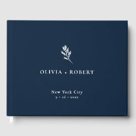 Libro De Visitas Elegant Minimalist Botanical Wedding