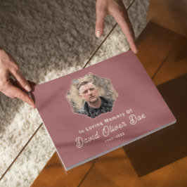 Libro De Visitas Elegant Minimalist Photo Classic Memorial Funeral