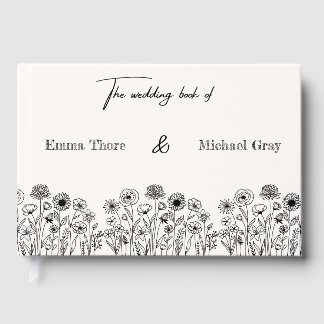 Libro De Visitas Elegant Minimalistic Wedding Guest book