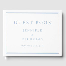 Libro De Visitas Elegant Powder Blue Wedding