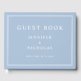 Libro De Visitas Elegant Powder Blue Wedding