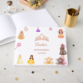 Libro De Visitas Elegant Princess Birthday Celebration