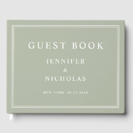 Libro De Visitas Elegant Sage Green Wedding