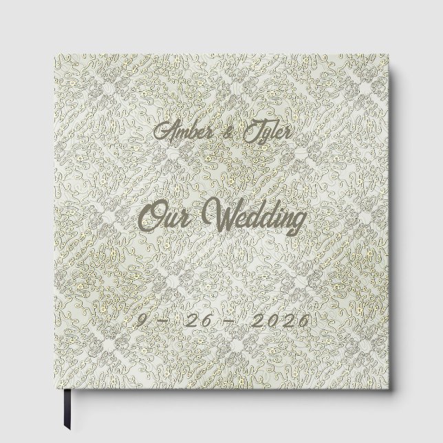 Libro De Visitas Elegant Scribble Pattern (Anverso)