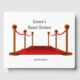 Libro De Visitas Elegante alfombra roja de Hollywood 16º cumpleaños