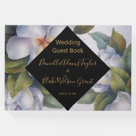 Libro De Visitas Elegante Boda acuarela floral, recepción