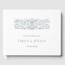 Elegante Boda barroco azul turbio