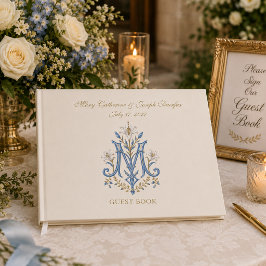 Libro De Visitas Elegante boda católica marian tradicional