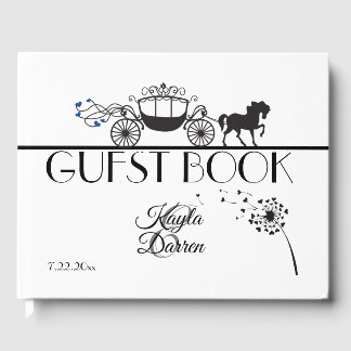 Libro De Visitas Elegante Boda de caballos y buggy