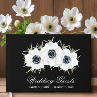 Elegante Boda de flores blancas y negras