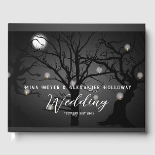 Libro De Visitas Elegante Boda de fotografía gótico oscuro de la se