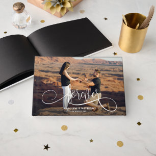 Libro De Visitas Elegante Boda de fotos páginas negras