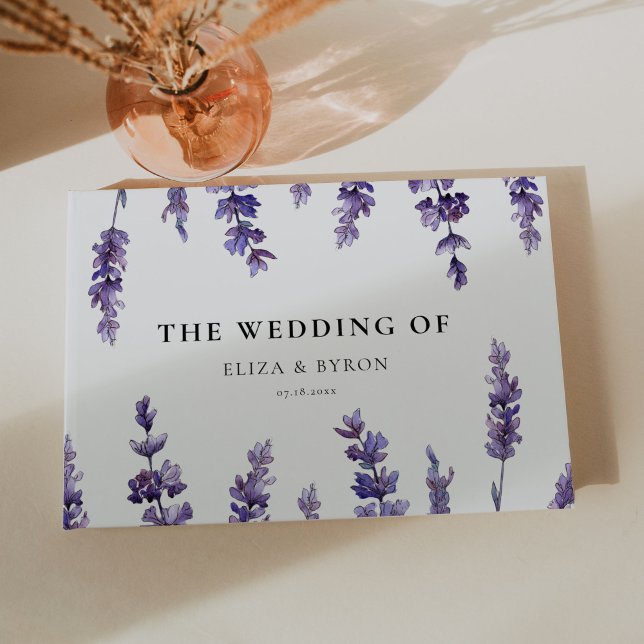 Libro De Visitas Elegante boda de lavanda floral (Subido por el creador)