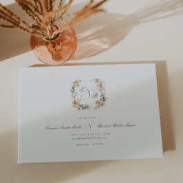 Libro De Visitas Elegante Boda floral Sage GreenGarden