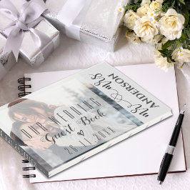 Libro De Visitas Elegante Boda fotográfico de Faux Vellum Keepsake