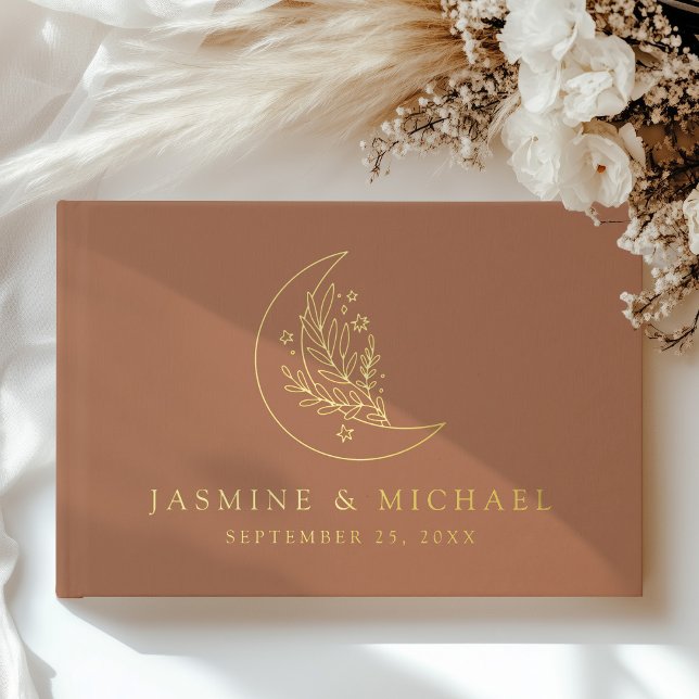 Libro De Visitas Elegante Boda fotográfico de la Luna y las Estrell (Subido por el creador)