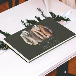 Libro De Visitas Elegante Boda gay, dos novios en traje
