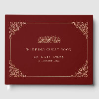 Elegante Boda musulmán de la cosecha de Borgoña