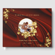 Elegante Boda rojo y oro personalizado