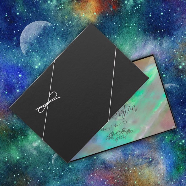 Libro De Visitas Elegante Boda Verde Madre de Perla (Subido por el creador)