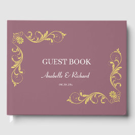 Libro De Visitas Elegante Boda victoriano