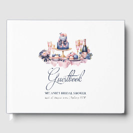 Libro De Visitas Elegante Bridal Shower acuarela Personalizada