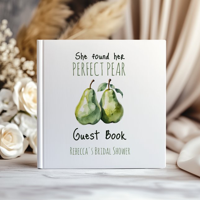 Libro De Visitas Elegante Brunch Perfect Pear Bridal Shower (Subido por el creador)