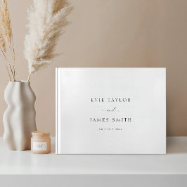Libro De Visitas Elegante Caligrafía de Boda