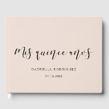 Elegante caligrafía Mis quince años