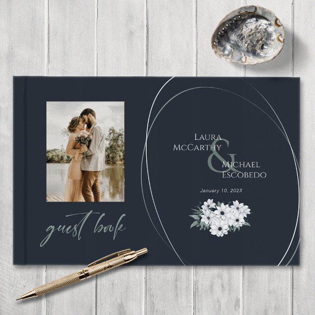 Libro De Visitas Elegante Casa de la Moneda Verde azulada de la Fot (Subido por el creador)