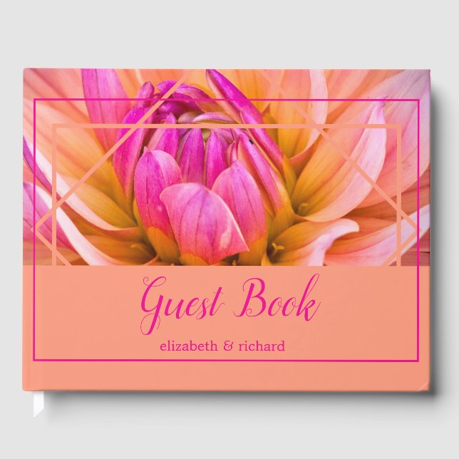 Libro De Visitas Elegante Dahlia (Anverso)