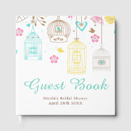 Libro De Visitas Elegante ducha de novia floral amarilla y rosa