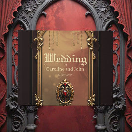 Libro De Visitas Elegante emblema de lujo del corazón.