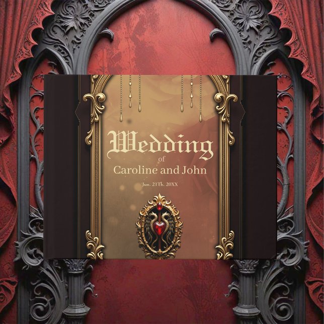 Libro De Visitas Elegante emblema de lujo del corazón. (Subido por el creador)