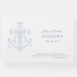 Libro De Visitas Elegante encaje de bodas tradicional católico vint