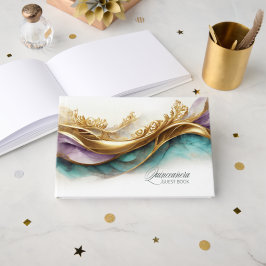 Libro De Visitas Elegante Fiesta Quinceanera ID1029