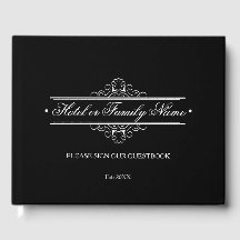 Elegante Hotel O Familia Negro Personalizado