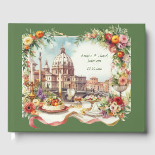 Libro De Visitas Elegante Italia, invitación a cenar en Florencia,