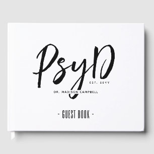 Libro De Visitas Elegante Médico de Psicología en PsyD