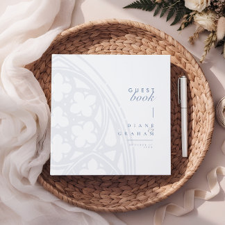 Libro De Visitas Elegante Minimalista Vintage Gótico Clásico Boda