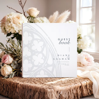 Libro De Visitas Elegante Minimalista Vintage Gótico Clásico Boda