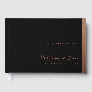 Libro De Visitas Elegante novia casada y guión groom enredado