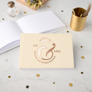 Libro De Visitas Elegante Novia Única Nombres De Oro